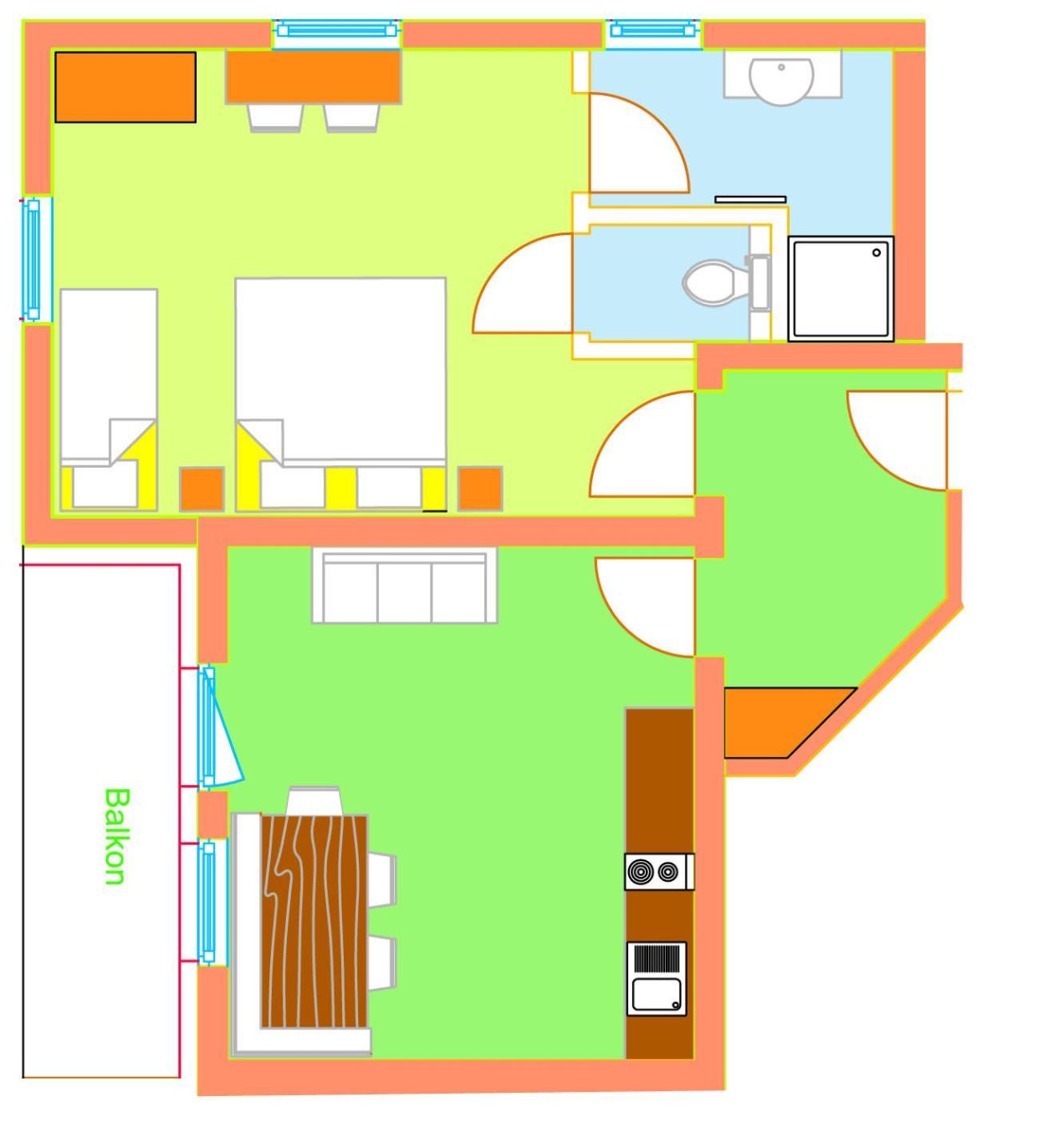 穆劳附近圣格奥尔根Haus Ofner Am Kreischberg住宿加早餐旅馆 客房 照片